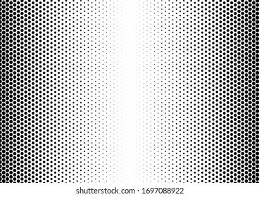 Dots Background. Monochrome Pattern. Vintage Pop-art Backdrop. Fade Texture. Vector illustration