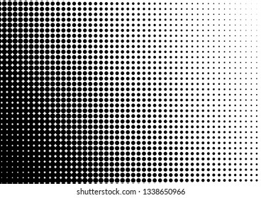 Dots Background. Monochrome Points Texture. Black and White Distressed Backdrop. Grunge Abstract Pattern. Vector illustration