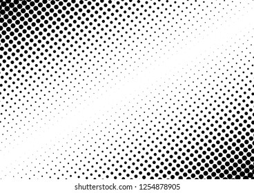 Dots Background. Monochrome Texture. Abstract Modern Overlay. Black and White Grunge Pattern. Vector illustration