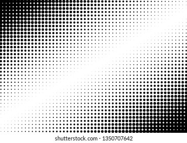 Dots Background. Monochrome Texture. Halftone Distressed Backdrop. Vintage Abstract Pattern. Vector illustration