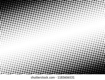 Dots Background. Monochrome Vintage Overlay. Halftone Grunge Texture. Black and White Pop-art Backdrop. Vector illustration