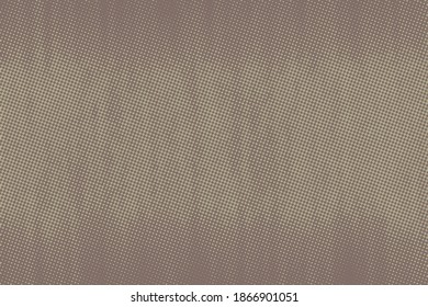 Dots Background. Monochrome Vintage Texture. Pop-art Pattern. Abstract brown, beige  Overlay. Vector illustration