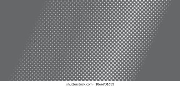 Dots Background. Monochrome Vintage Texture. Pop-art Pattern. Abstract silver grey and White Overlay. Vector illustration