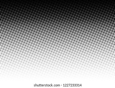 Dots Background. Points Abstract Overlay. Gradient Distressed Texture. Black and White Grunge Backdrop. Vector illustration