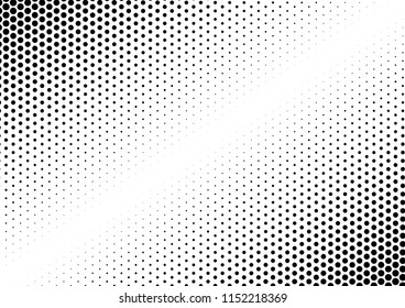 Dots Background. Points Backdrop. Black and White Halftone Texture. Distressed Pattern. Vector illustration