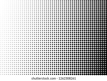 Dots Background. Points Black and White Texture. Grunge Modern Overlay. Halftone Vintage Backdrop. Vector illustration