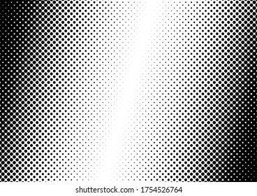 Dots-Hintergrund. Punkte Schwarz-Weiß-Overlay. Modernes Muster. Halftone Vintage Textur. Vektorgrafik