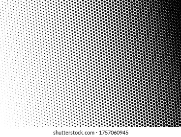 Dots Background. Points Distressed Backdrop. Black and White Halftone Texture. Monochrome Overlay. Vector illustration