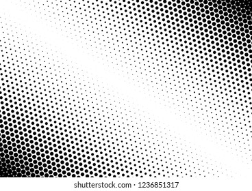 Dots Background. Points Distressed Texture. Abstract Black and White Pattern. Vintage Gradient Overlay. Vector illustration