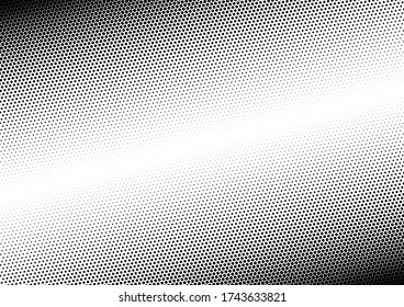 Fondo de puntos. Textura de puntos. Fondo blanco y negro monocromo. Patrón angustiado. Ilustración del vector