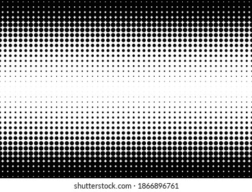 Fondo de puntos. Fondo Pop-art. Textura monocroma vintage. Superposición de semitono. Ilustración del vector