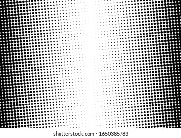 Fondo de puntos. Textura de semitono pop-art. Puntos de fondo perturbados. Sobrecarga negra y blanca. Ilustración del vector