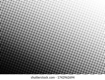 Dots Background. Pop-art Halftone Texture. Grunge Abstract Backdrop. Monochrome Pattern. Vector illustration