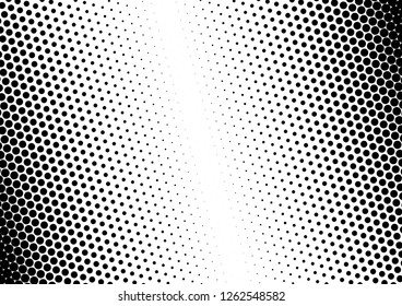 Dots Background. Pop-art Modern Backdrop. Grunge Points Texture. Gradient Distressed Pattern. Vector illustration
