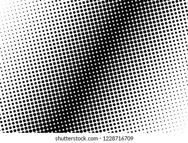 Dots Background. Pop-art Monochrome Backdrop. Black and White Fade Pattern. Grunge Halftone Overlay. Vector illustration
