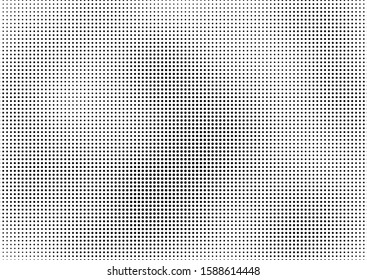 Dots Background. Pop-art Monochrome Pattern. Halftone Overlay. Vintage Fade Backdrop. Vector illustration