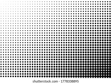 Dots Background. Pop-art Pattern. Abstract Overlay. Points Black and White Backdrop. Vector illustration