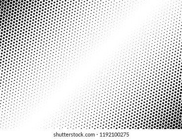 Dots Background. Pop-art Pattern. Black and White Texture. Gradient Points Overlay. Vector illustration