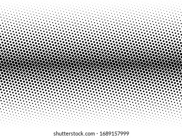 Dots Background. Pop-art Points Pattern. Black and White Modern Overlay. Distressed Texture. Vector illustration