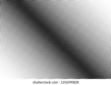 Dots Background. Pop-art Texture. Black and White Vintage Pattern. Distressed Modern Overlay. Vector illustration