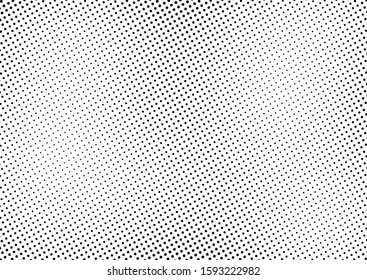 Dots Background. Pop-art Texture. Monochrome Gradient Overlay. Points Grunge Backdrop. Vector illustration