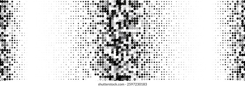 Dots Background. Summer Concept With Minimal Art. Futuristic Elements On Flat Page. White Abstract Flyer. Minimalist Grey Texture. Geometric Greyscale Poster. Trendy Dots Background