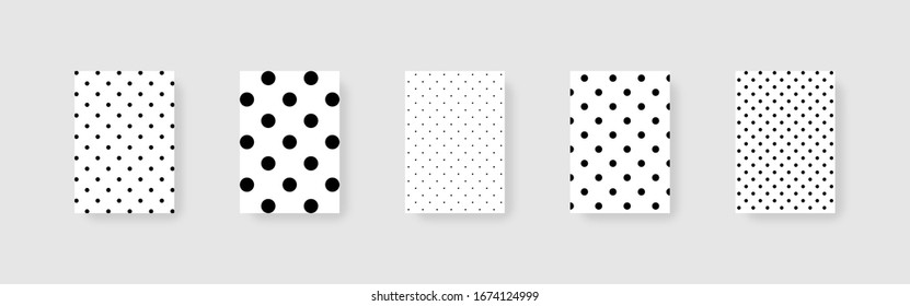  Fondo de puntos. Fondo de puntos de simulación de plantilla. Estilo polka. Tapa para el diseño. Fondo abstracto de puntos. Una broma con sombra, aislada. Ilustración vectorial.