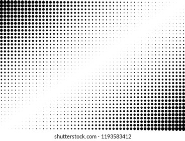 Dots Background. Vintage Abstract Pattern. Grunge Backdrop. Points Monochrome Texture. Vector illustration