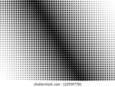 Dots Background. Vintage Black and White Overlay. Fade Backdrop. Pop-art Points Texture. Vector illustration