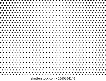 Dots Background. Vintage Gradient Pattern. Halftone Fade Backdrop. Monochrome Abstract Texture. Vector illustration