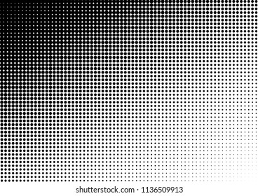 Dots Background. Vintage Grunge Pattern. Halftone Backdrop. Pop-art Fade Overlay. Vector illustration