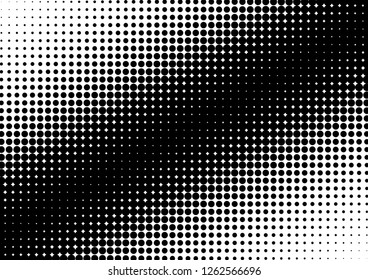Dots Background. Vintage Modern Overlay. Points Black and White Backdrop. Grunge Halftone Texture. Vector illustration