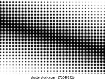Fondo de puntos. Superposición de época. Textura con problemas. Patrón de degradado monocromo. Ilustración del vector