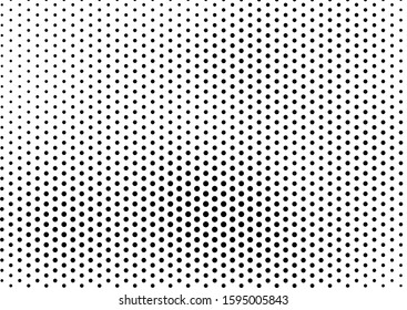Dots Background. Vintage Pattern. Black and White Modern Backdrop. Gradient Pop-art Overlay. Vector illustration