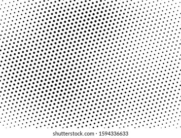 Dots Background. Vintage Points Overlay. Monochrome Backdrop. Gradient Pop-art Texture. Vector illustration
