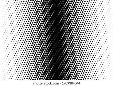 Dots Background. Vintage Points Texture. Monochrome Grunge Overlay. Halftone Backdrop. Vector illustration