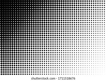 Dots Background. Vintage Points Texture. Distressed Pattern. Grunge Black and White Overlay. Vector illustration