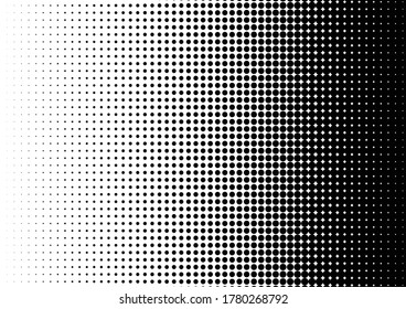 Fondo de puntos. Patrón de Pop-art de época. Fondo de degradado de semitono. Los puntos falsos se superponen. Ilustración del vector