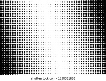 Dots Background. Vintage Texture. Halftone Fade Pattern. Black and White Overlay. Vector illustration