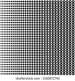 Dots Black and White Background. Monochrome Pattern. Vector illustration
