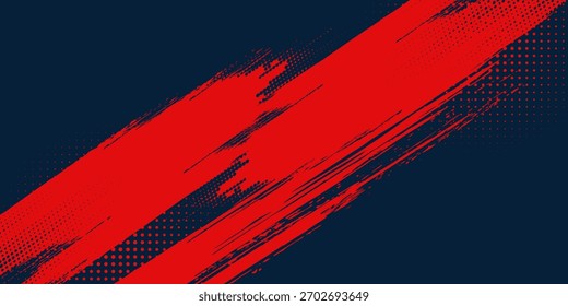 Vector azul del diseño del Anuncio de los puntos, arte Horizontal deportivo dinámico del fondo