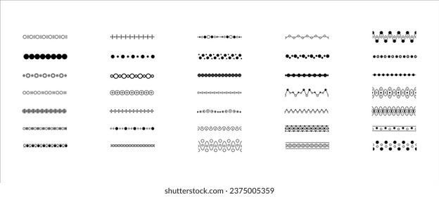 Dots Border Frame Isolated Vector