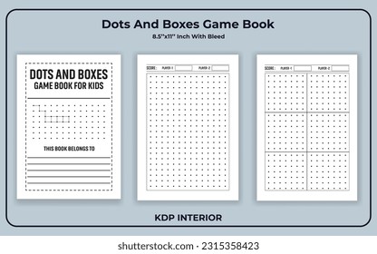 Dots And Boxes Game Book KDP Interior