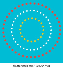 dots by beaded pen on amaizing background 