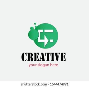 dots C letter logo. C letter logo design vector with dots. creative work.