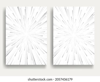 Puntos en forma de círculo . Ilustración de vectores espirales .colección de fondo de líneas redondas . Elemento de diseño. Resumen Formas circulares geométricas.Colección de rayas radiales giratorias. Círculos concéntricos