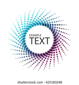dots circle vector background