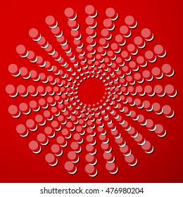 Dots, circles circular motif, element. Vector illustration.