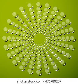 Dots, circles circular motif, element. Vector illustration.