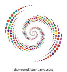 Dots, circles spiral, swirl, twirl
